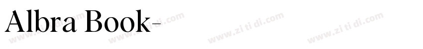 Albra Book字体转换
